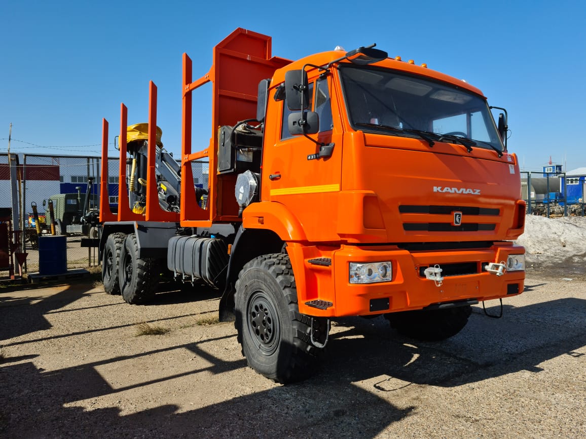 Сортиментовоз КАМАЗ 43118 с КМУ Велмаш ВМ10-86L