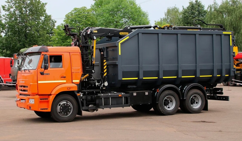 Ломовоз КАМАЗ 6520 КМУ велмаш 10-74М